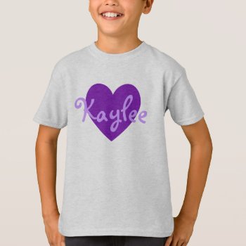 Kaylee In Purple T-shirt by purplestuff at Zazzle