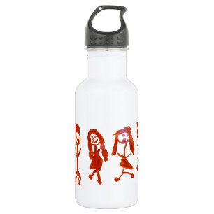 Kaylee My Family 2013 Art1a Hoboken The MUSEUM Zaz Water Bottle