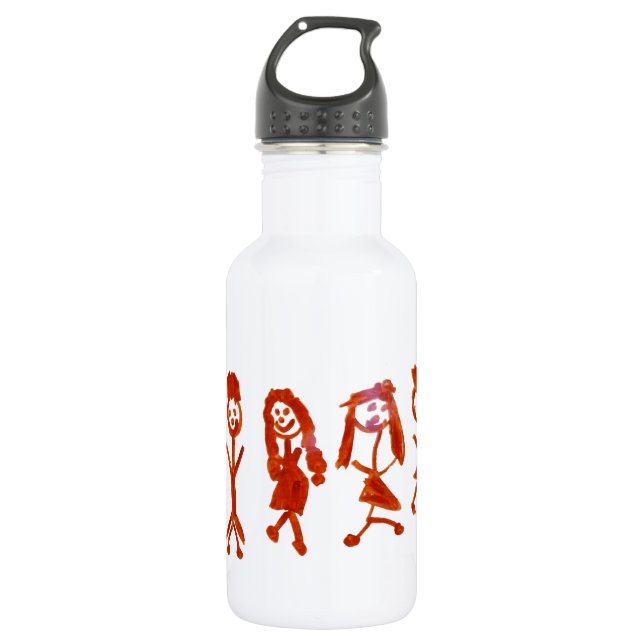 Kaylee My Family 2013 Art1a Hoboken The MUSEUM Zaz Water Bottle (Front)