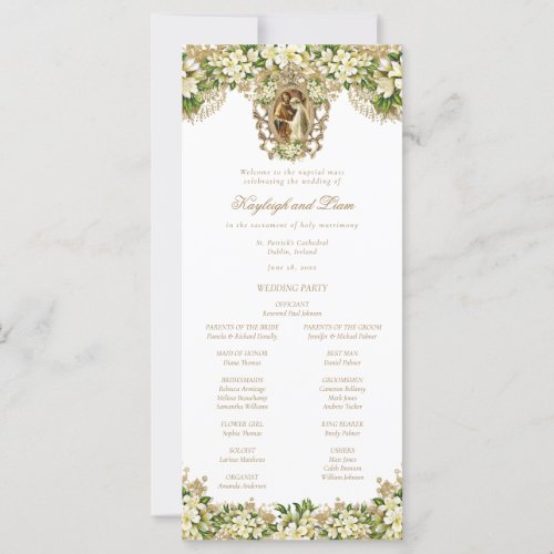 Kayleigh Catholic Wedding Mass Ceremony Program