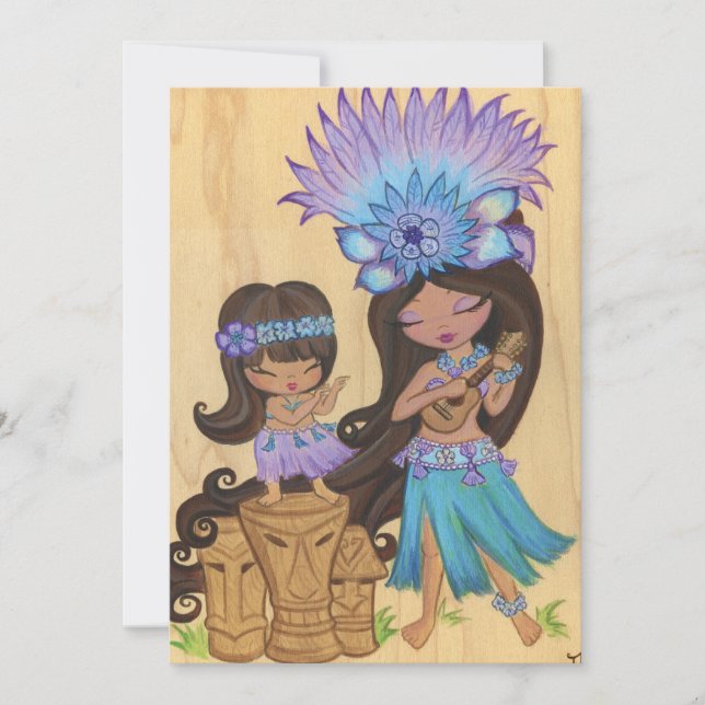 Kaylie Ukelele Invites (Front)