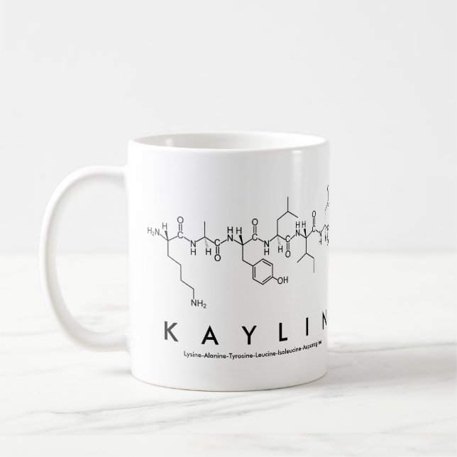 Kaylin peptide name mug (Left)