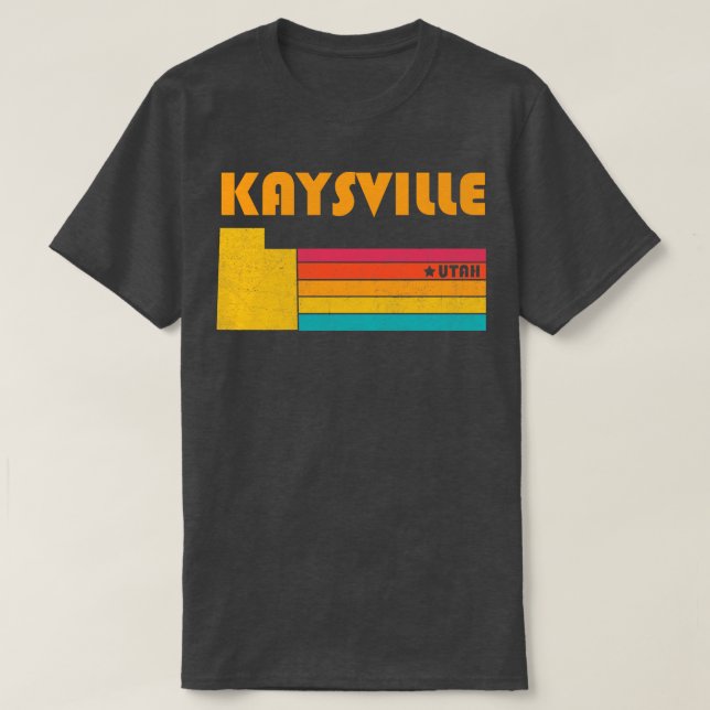 Kaysville Utah Vintage Distressed Souvenir T-Shirt (Design Front)