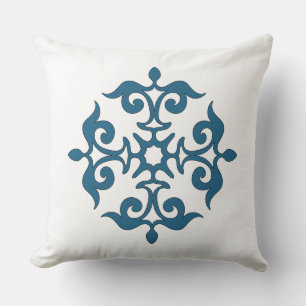 Kazakh modern tortkulak throw pillow