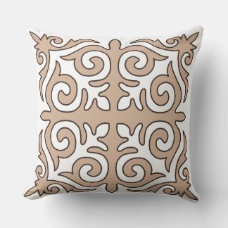 Kazakh nomad ornament pattern  throw pillow