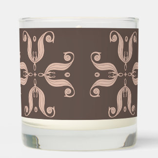 Kazakh tulips pattern  scented candle