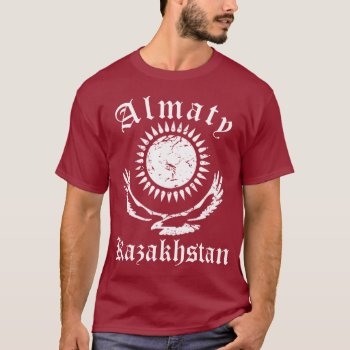Kazakhstan Almaty Vintage T-shirt by allworldtees at Zazzle