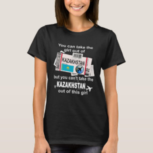 Kazakhstan Boarding Pass  Kazakhstan Girl  Kazakhs T-Shirt