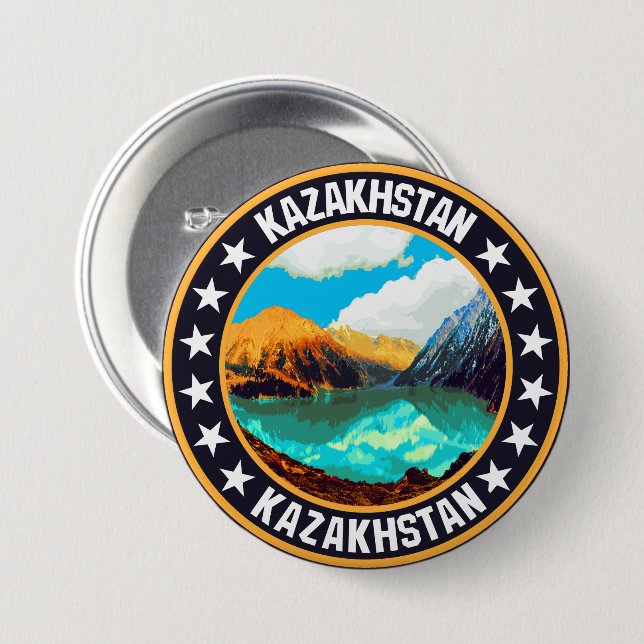 Kazakhstan                                         button (Front & Back)