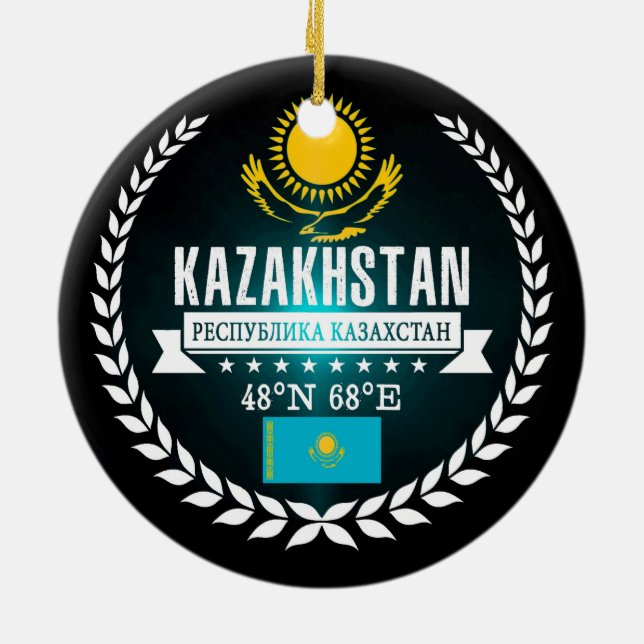 Kazakhstan Ceramic Ornament (Back)