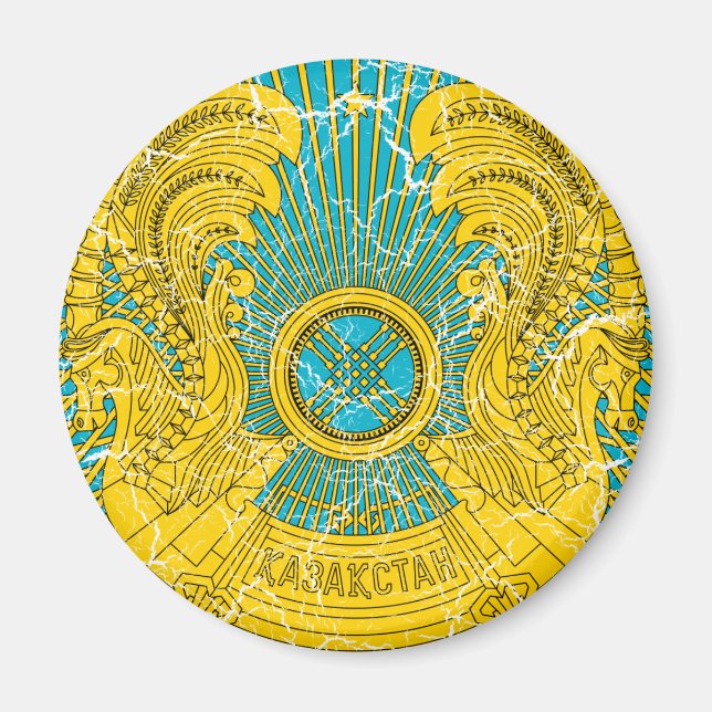 Kazakhstan Coat Of Arms Magnet (Front)