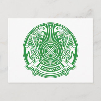 Kazakhstan Coat of Arms Postcard
