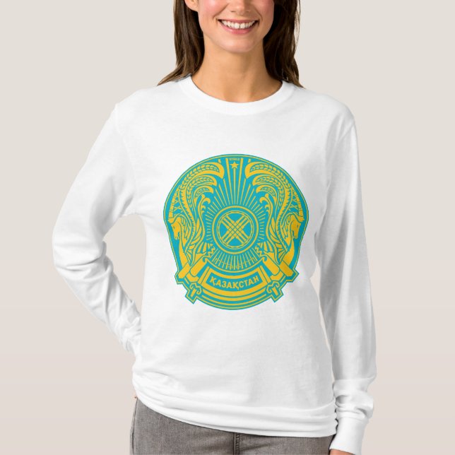 Kazakhstan Coat of Arms T-Shirt (Front)