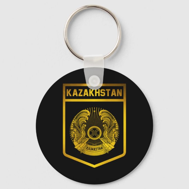 Kazakhstan Emblem Keychain (Front)