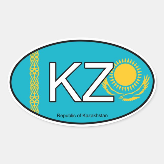 Kazakhstan Euro Sticker (Front)