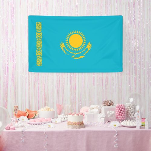 Kazakhstan flag banner