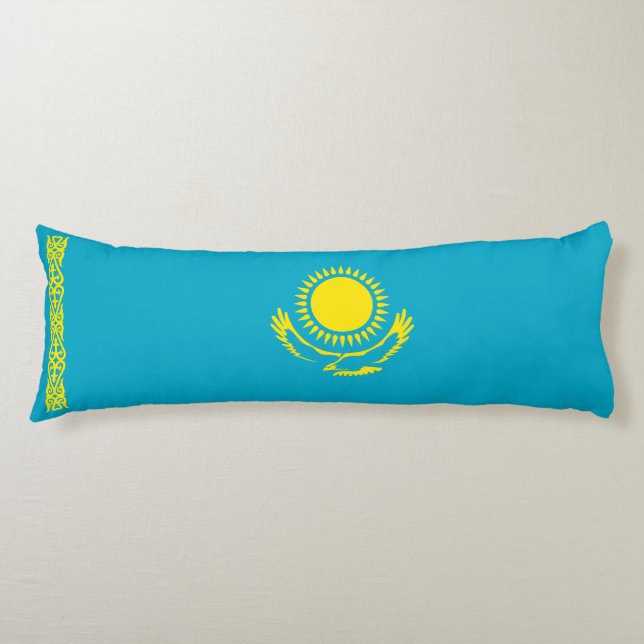 Kazakhstan Flag Body Pillow (Front)