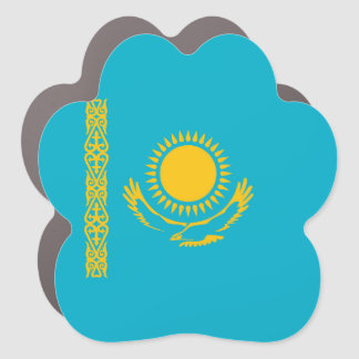 Kazakhstan flag car magnet
