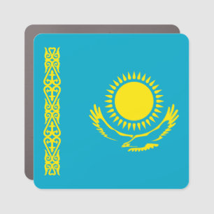 Kazakhstan Flag Car Magnet