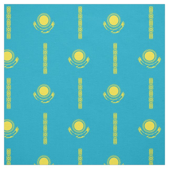 Kazakhstan Flag Fabric (Swatch)