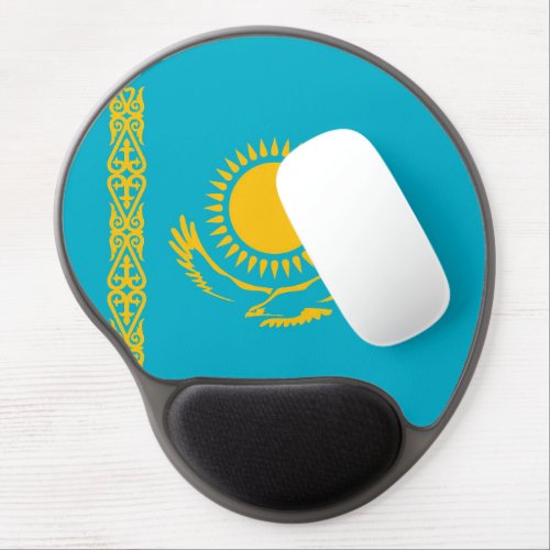 Kazakhstan flag gel mouse pad
