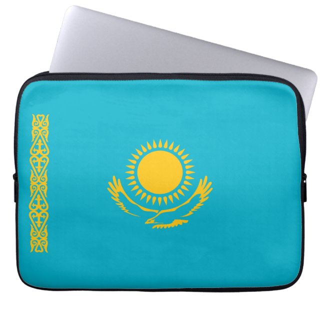 Kazakhstan flag laptop sleeve (Front)