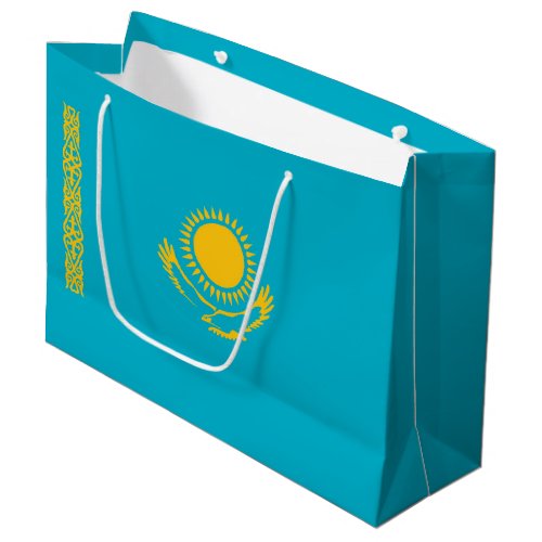 Kazakhstan flag large gift bag