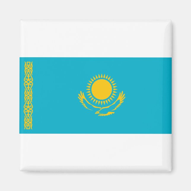 Kazakhstan Flag Magnet (Front)