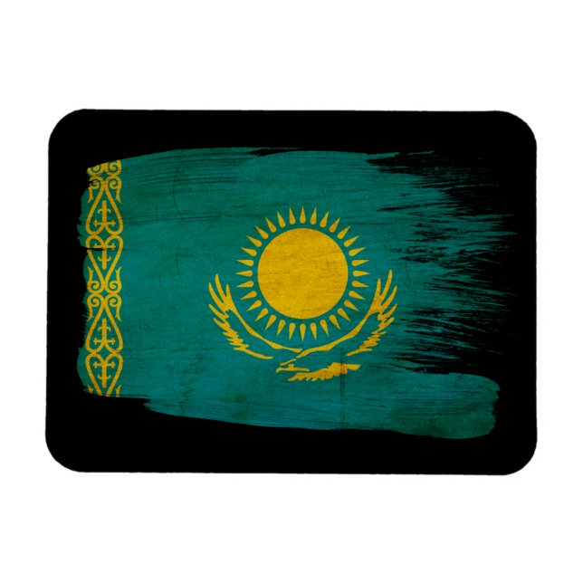 Kazakhstan Flag Magnet (Horizontal)