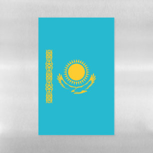 Kazakhstan flag magnetic dry erase sheet