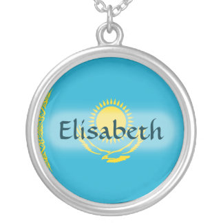 Kazakhstan Flag + Name Necklace
