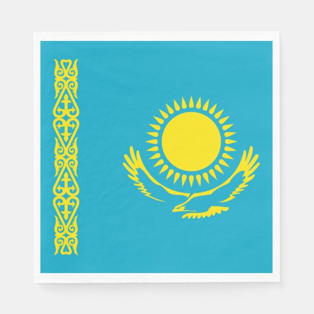 Kazakhstan Flag Napkins (Front)