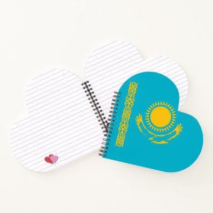 Kazakhstan flag notebook