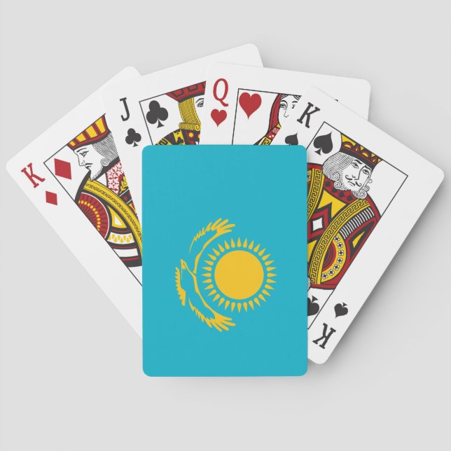 Kazakhstan Flag Poker Cards (Back)