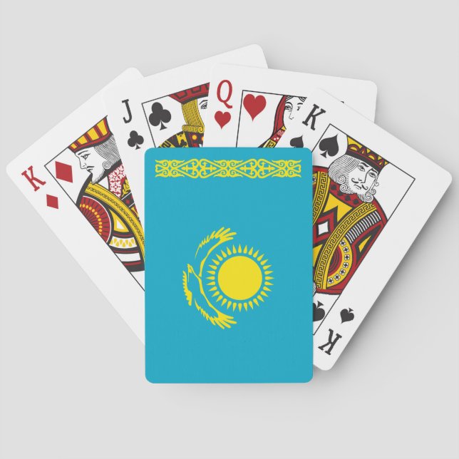 Kazakhstan Flag Poker Cards (Back)