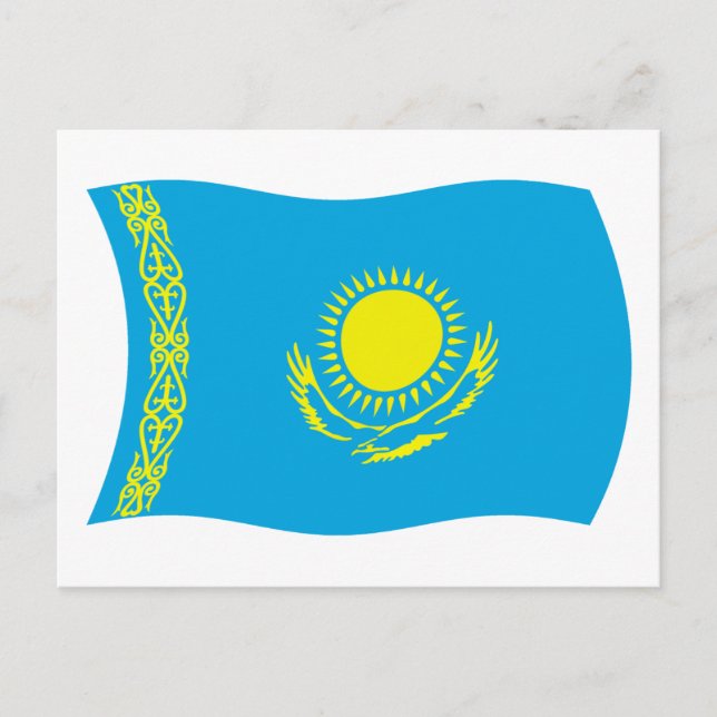 Kazakhstan Flag Postcard (Front)