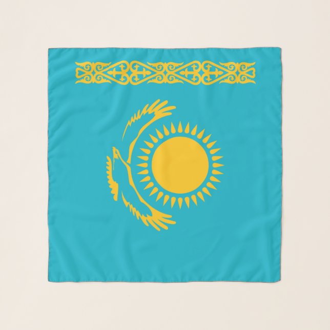 Kazakhstan flag scarf (Front (Horizontal))