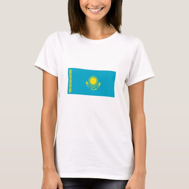 Kazakhstan Flag T-Shirt (Front)