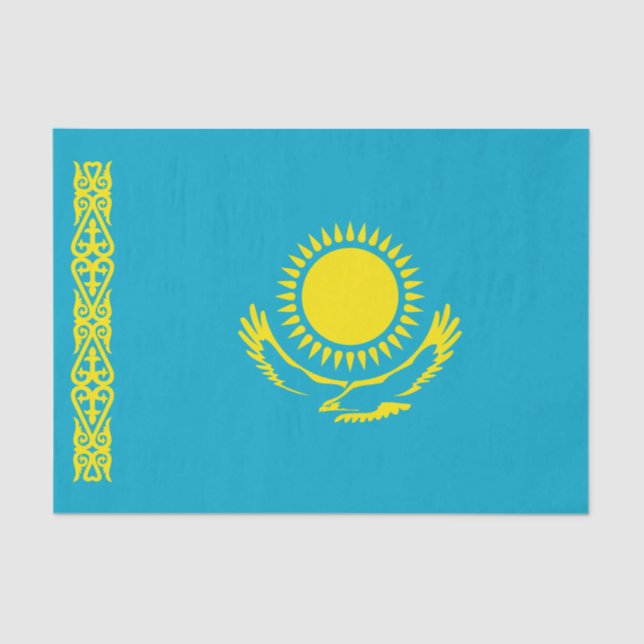 Kazakhstan Flag Tissue Paper (Front)