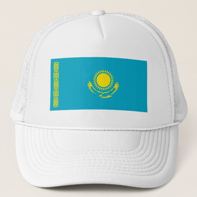 Kazakhstan Flag Trucker Hat (Front)