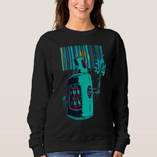 Kazakhstan Heritage Kaza Fruit Robot Spray Paint Sweatshirt