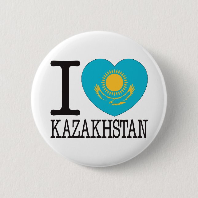Kazakhstan Love v2 Button (Front)