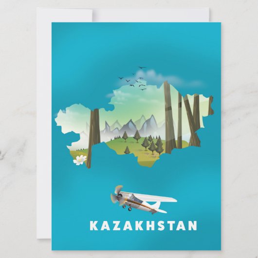 Kazakhstan map (Back)
