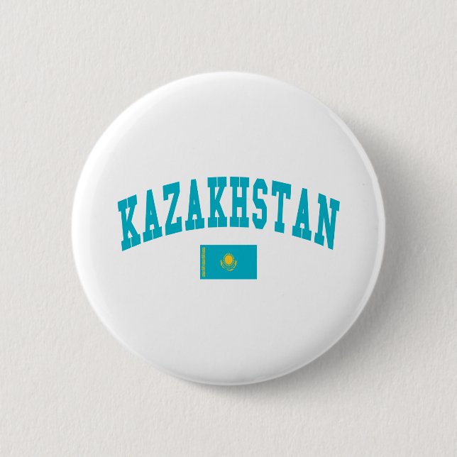 KAZAKHSTAN PINBACK BUTTON (Front)