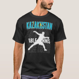 Kazakhstan Ping Pong Support Kazakhstani Table Te T-Shirt