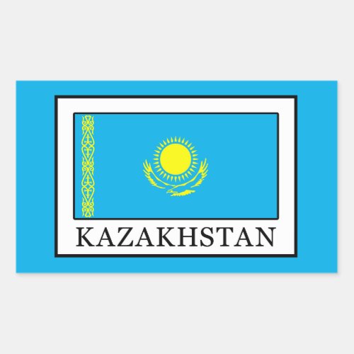 Kazakhstan Rectangular Sticker