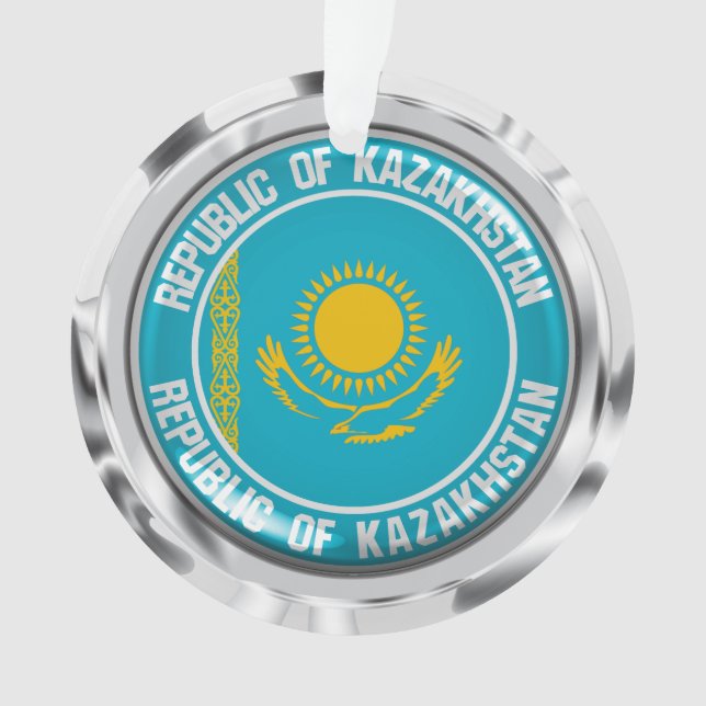 Kazakhstan Round Emblem Ornament (Front)