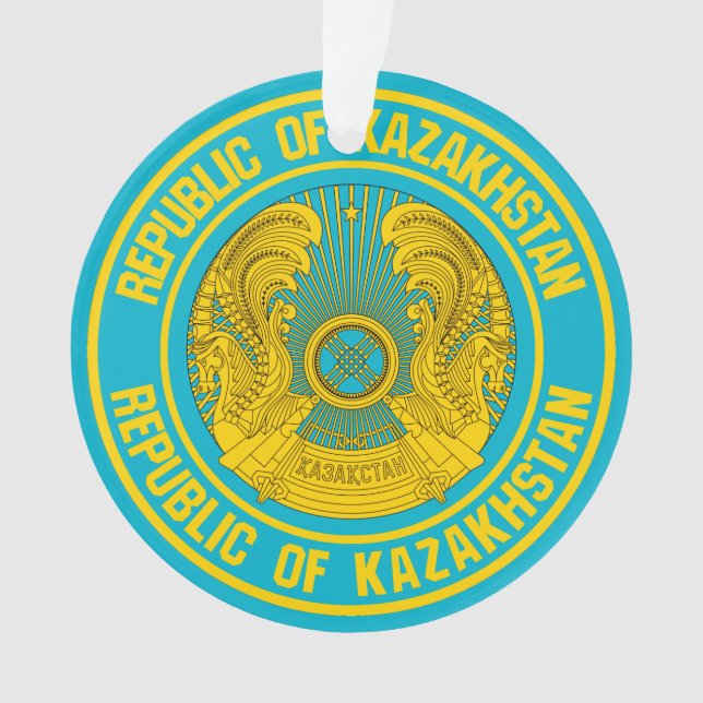 Kazakhstan Round Emblem Ornament (Front)