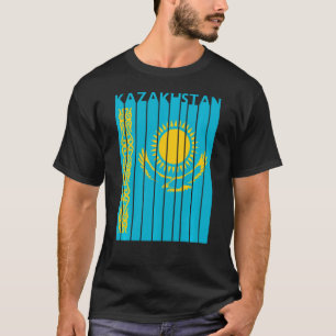 Kazakhstan  Vintage Kazakh Flag Vacation T-Shirt