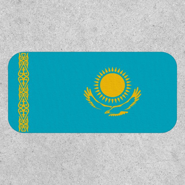 Kazakhstani Flag, Flag of Kazakhstan Patch (Front)